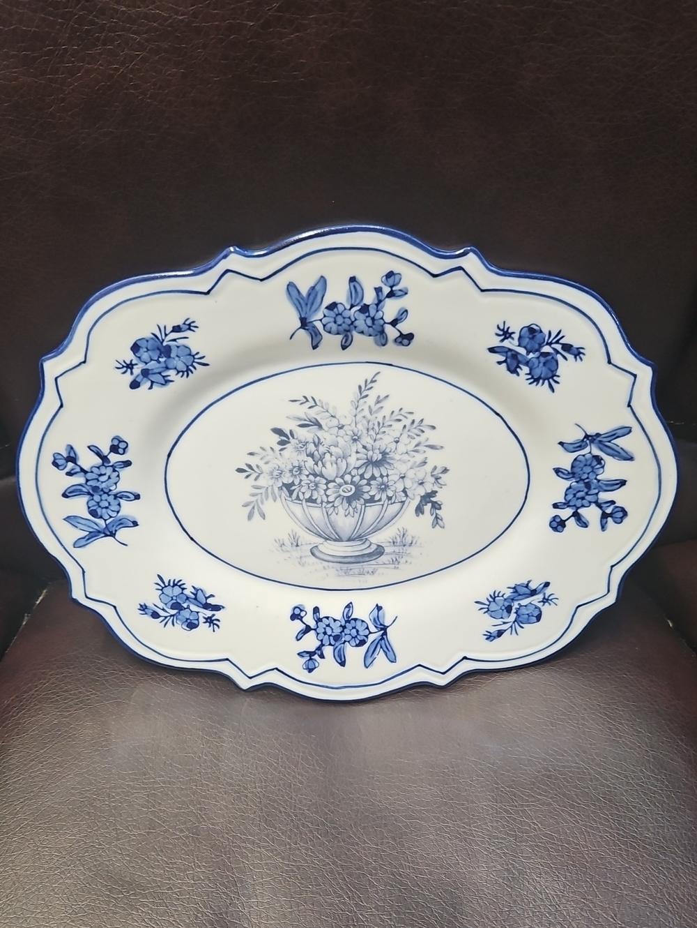 Blue And White Decorative Plate